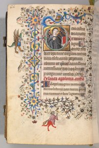 Horas de Carlos el Noble, Rey de Navarra 1361-1425, fol. 302v, Santa Oportuna, c. 1405