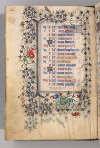 Horas de Carlos el Noble, Rey de Navarra: fol. 8v, Agosto de Master of the Brussels Initials and Associates
