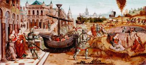 La historia de Teseo, mediados del siglo XV de Master of the Cassoni