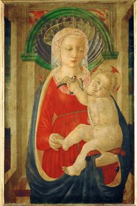 Virgen con el niño y un jilguero ...