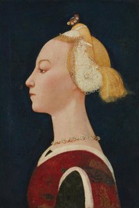 Retrato de una mujer de Master of the Castello Nativity