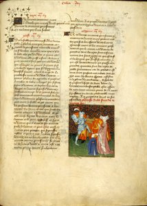 Harley 4431, f.135, Héctor y Andrómaca, de 