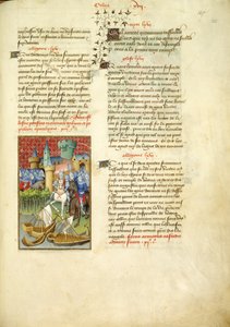 Harley 4431, fol.125, el ejército de Telamón entra en Troya, de 