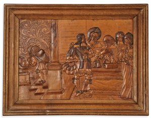Panel de intarsia de Eger, mediados del siglo XVII de Master of the Decorated Background