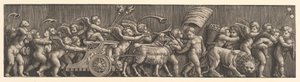Friso que representa el Triunfo del Amor, Cupido en un carro tirado por cabras de Master of the Die
