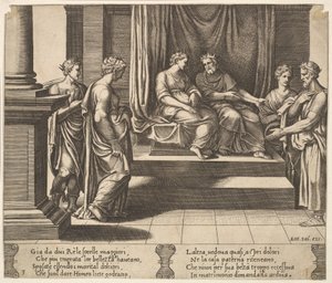 Placa 3: Las dos hermanas de Psique se casan con reyes, de 