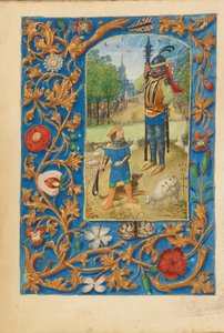David y Goliat de Master of the Dresden Prayer Book