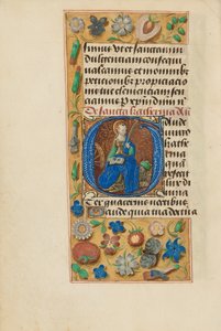 Inicial G: Santa Catalina de Master of the Dresden Prayer Book