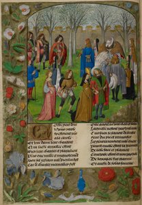 El villancico en el jardín. El Amante es invitado a bailar con un grupo de parejas dirigidas por Sir Mirth y Lady Gladness, de 