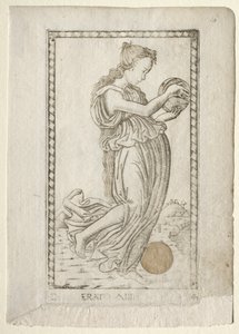 Erato lírica y poesía de amor de la serie Tarocchi de Master of the E Series Tarocchi
