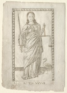 Justicia (de la serie Tarocchi B: Principios Cósmicos y Virtudes, #37) de Master of the E Series Tarocchi