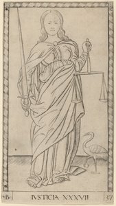 Justicia de Master of the E Series Tarocchi