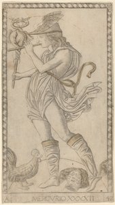 Mercurio de Master of the E Series Tarocchi