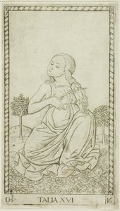 Thalia, lámina dieciséis de Apolo y las Musas
