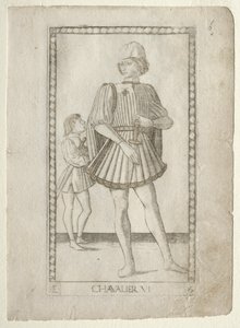 El Caballero de los Tarocchi, serie E: Condiciones del Hombre, #6, antes de 1467 de Master of the E Series Tarocchi