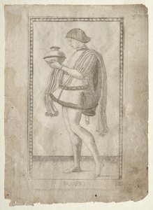El sirviente del Tarocchi, serie E: Condiciones del Hombre, #2, antes de 1467 de Master of the E Series Tarocchi