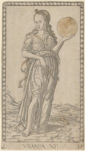 Urania de Master of the E Series Tarocchi