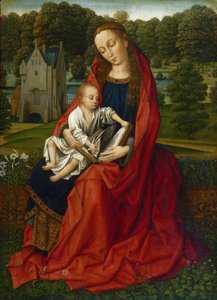 Holandés: Maria met kind Virgen con el Niño en un paisaje