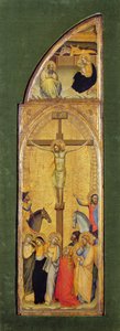 La Crucifixión (óleo sobre tabla) de Master of the Fabriano Altarpiece (attr. to)