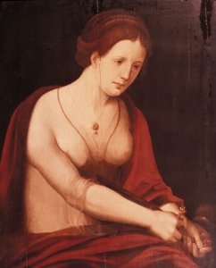 La muerte de Lucrecia de Master of the Female Half Lengths