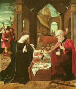 La Natividad de Master of the Female Half Lengths