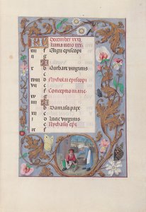 Horas de la Reina Isabel la Católica, Reina de España: Fol. 13r, diciembre