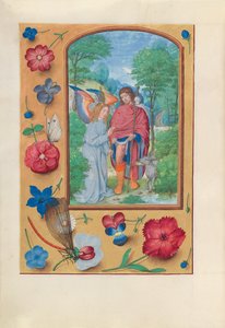 Horas de la Reina Isabel la Católica, Reina de España: Fol. 181v, San Roque, c. 1500