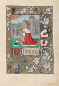 Horas de la Reina Isabel la Católica, Reina de España: Fol. 200r, David, c. 1500 de Master of the First Prayerbook of Maximillian
