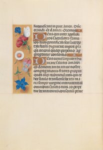 Horas de la Reina Isabel la Católica, Reina de España: Fol. 225v, c. 1500 de Master of the First Prayerbook of Maximillian