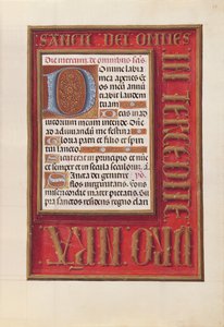 Horas de la Reina Isabel la Católica, Reina de España: Fol. 38r, c. 1500 de Master of the First Prayerbook of Maximillian