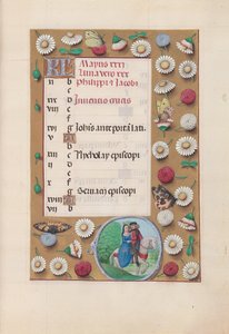 Horas de la Reina Isabel la Católica, Reina de España: Fol. 6r, Mayo, c. 1500