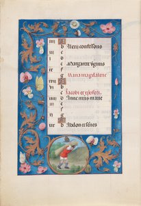 Horas de la Reina Isabel la Católica, Reina de España:  Fol. 8v, julio de Master of the First Prayerbook of Maximillian
