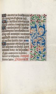 Libro de Horas Uso de Rouen: fol. 107r, c. 1470 de Master of the Geneva Latini