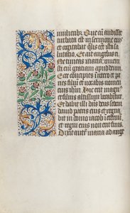 Libro de Horas Uso de Rouen: fol. 15v de Master of the Geneva Latini