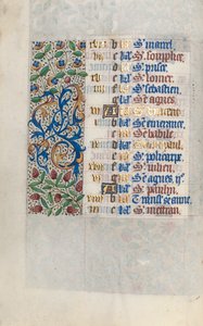 Libro de Horas Uso de Rouen: fol. 1v, c. 1470