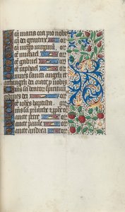 Libro de Horas Uso de Rouen: fol. 93r, c. 1470 de Master of the Geneva Latini