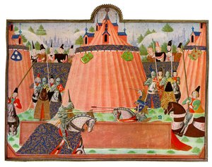 El Torneo en St Inglevert, Francia, siglo XV