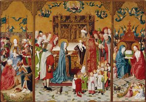 Retablo con los Siete Gozos de María de Master of the Holy Kinship