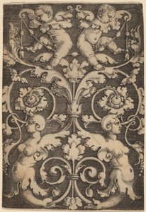Ornamento Vertical con Dos Sirenas de Master of the Horse Heads