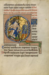 Pregunta inicial: David ante Saúl de Master of the Ingeborg Psalter