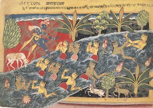 Las Gopis suplican a Krishna que devuelva su ropa de Master of the Isarda