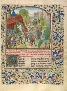 La enfermedad de Alejandro en el río Cidno y la muerte de Sisinnes de Master of the Jardin de vertueuse consolation and assistant