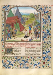 Ejecución de Filotas de Master of the Jardin de vertueuse consolation