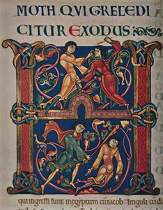 Inicial de la Biblia de Winchester, c1150 d.C., c1950