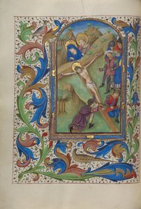 Cristo clavado en la cruz de Master of the Lee Hours