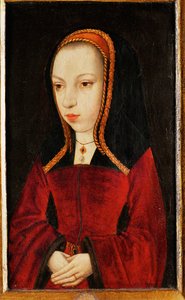 Margarita de Austria, archiduquesa, hija del emperador Maximiliano I, gobernadora de los Países Bajos ... de Master of the Legend of St.Priest