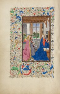 La Anunciación de Master of the Llangattock Hours