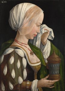 La Magdalena llorando, c. 1525 de Master of the Magdalen Legend,