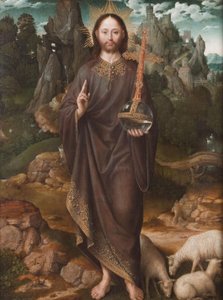 Holandés: Christus als Salvator Mundi Salvator Mundi en un paisaje