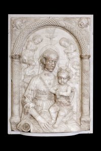 Virgen con el Niño y ángeles, c.1460 (mármol)